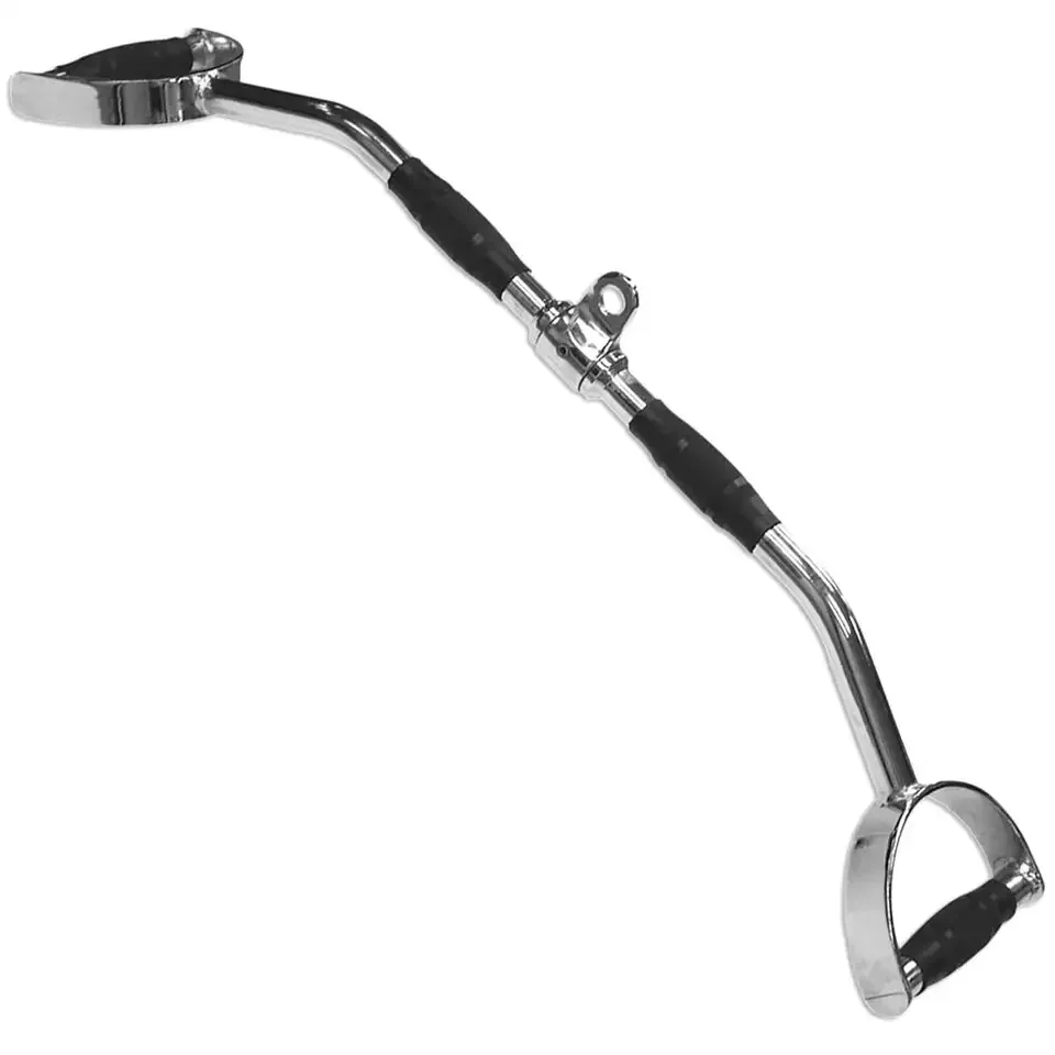 Factory Wholesale Gym Fitness Accessories Handle D grip cambered lat pulldown bar