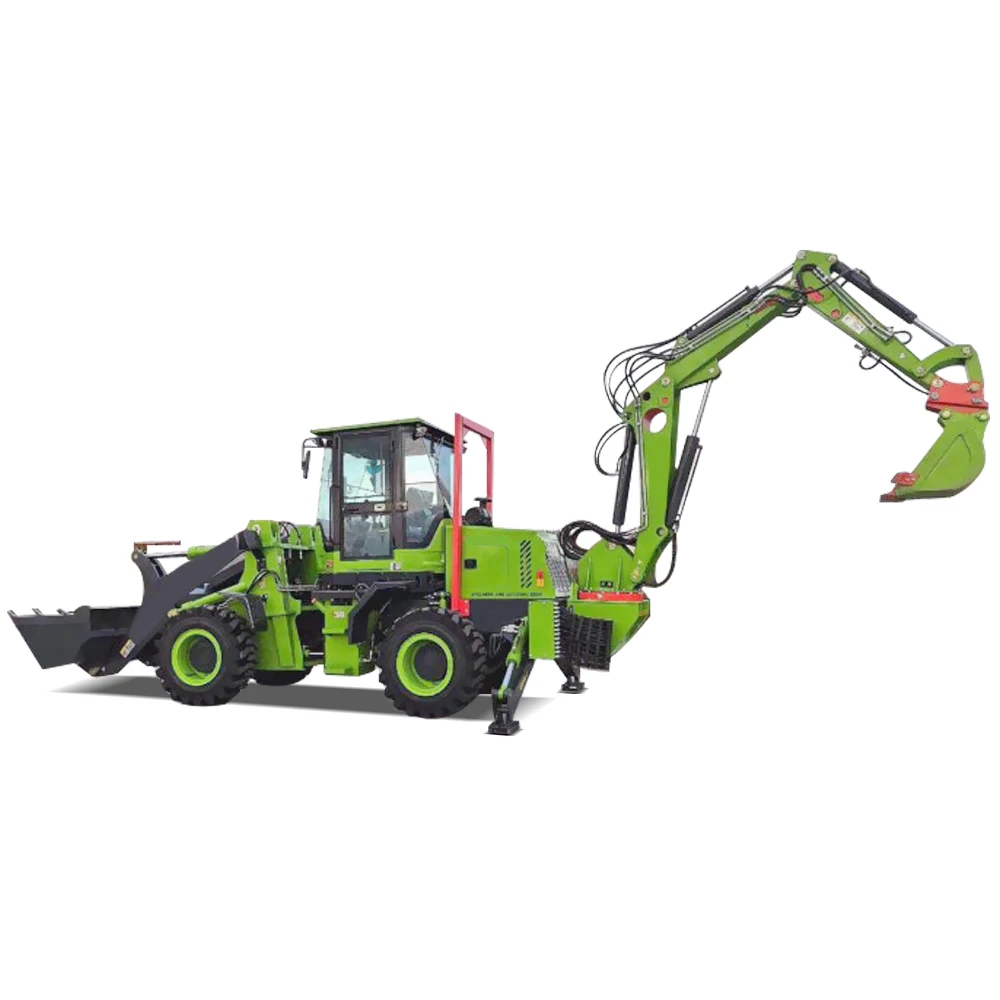 Hot selling 4x4 backhoer backhoe loader 1 ton 2 tons attachment backhoe wheel loader Germany