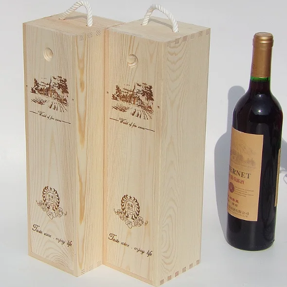 Индивидуальные деревянные винные коробки, используемые для продажи, деревянные коробки для винных бутылок, оптовая продажа