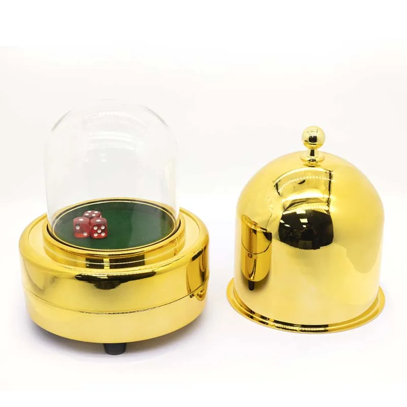 Luxurious full- automatic electronic dice cup  dice shaker exclusive for gold  dice shaker casino accessories