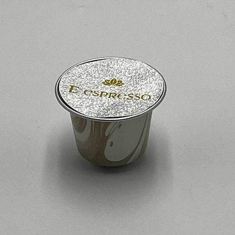 Heat Sealing espresso Coffee Cup Capsule easy tear lidding Aluminum Foil Lids
