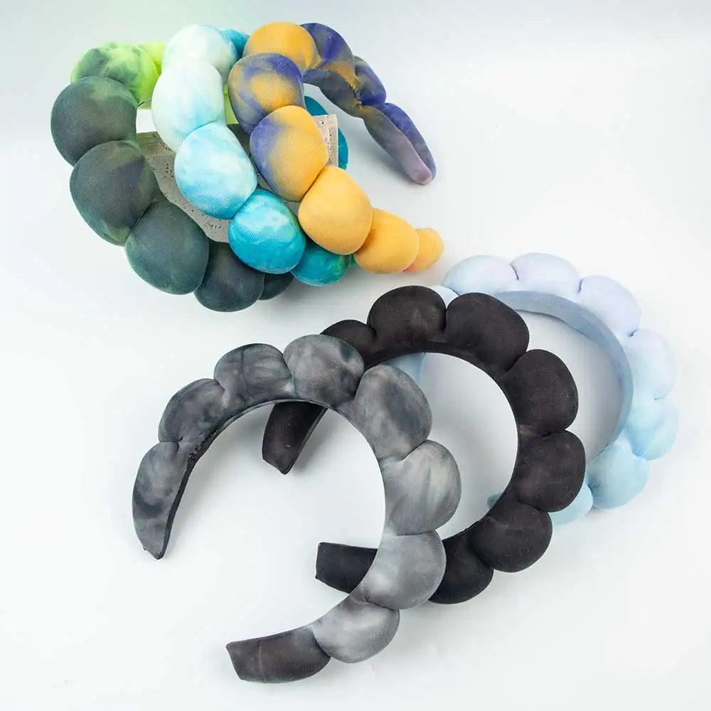 New Padded Headbands Women Wide handmade Hairbands Thick Hair Hoop Girls Sponge Non-slip Hairband Fashion Hair Accessories