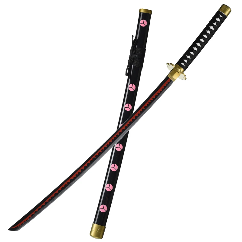 Katana Sword Popular Anime  One Piece Roronoa Zoro Shusui Wooden Blade Sword For Cosplay