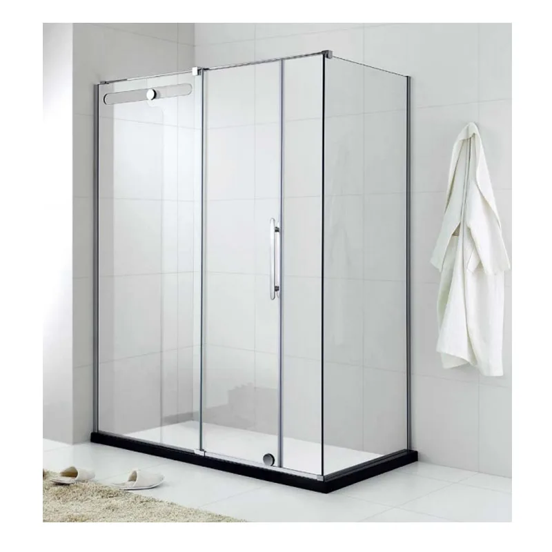 Wish 8mm Bathroom shower enclosure tempered glass door Aluminum edge shower glass door