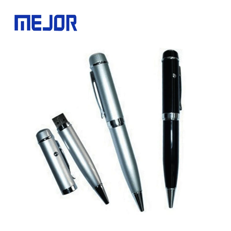 PPT Show Caneta 16G Stylo laser pointer ball-pen 3 in 1 Pluma flash drive 2.0 red laser usb pen