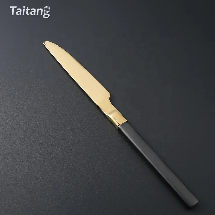 Wholesale Restaurant Stainless Steel Gold Flatware Cutlery Set Sale Knife Spoon Fork Sets Gold Dinnerware West Cutlery Set