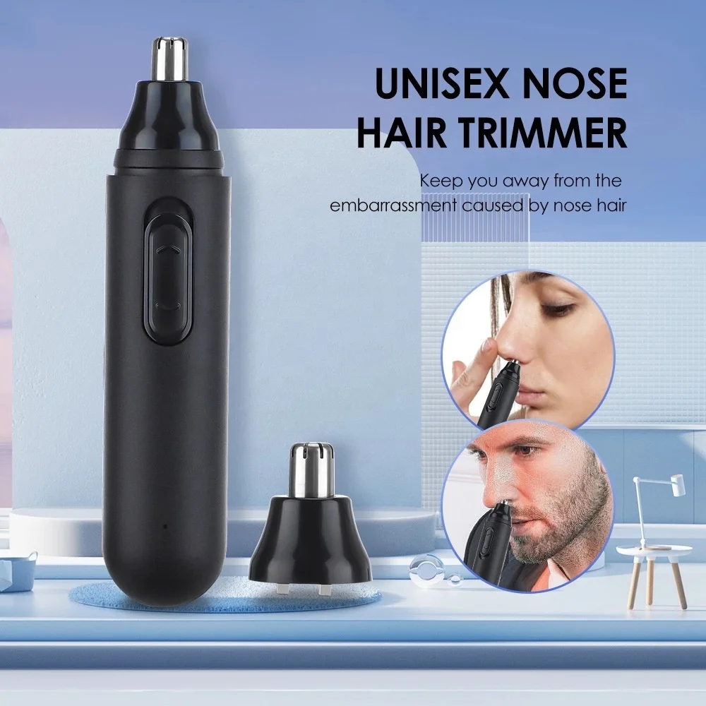 Waterproof Skinsafe Painless Mini Portable Nose Electric Ear Nose Hair Trimmer Eyebrow Shaver Cutter 3 In 1 For Man And Women
