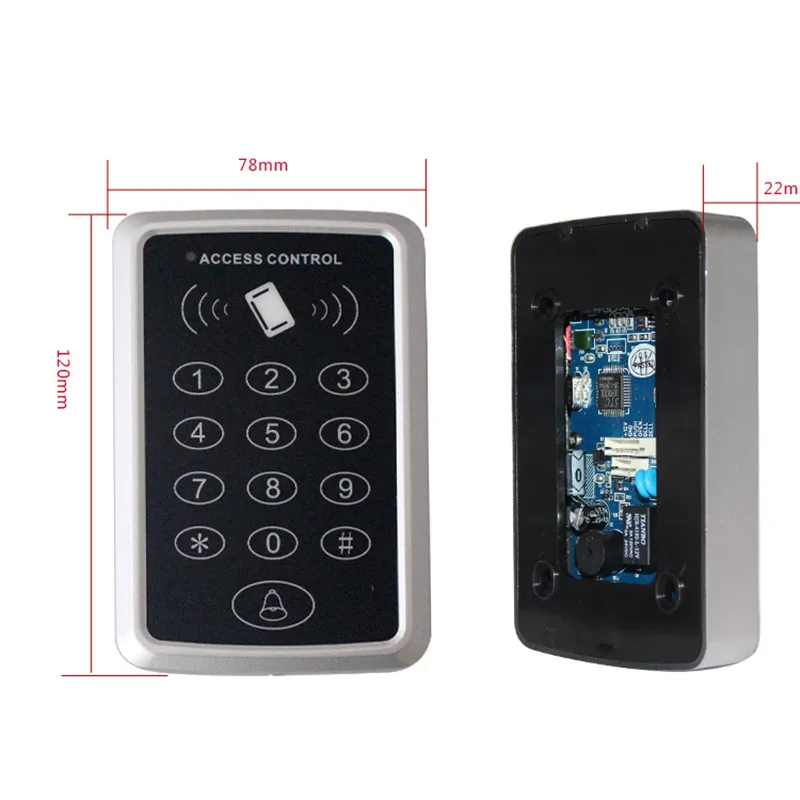 125 кГц RFID бесконтактная клавиатура управления доступом EM4100