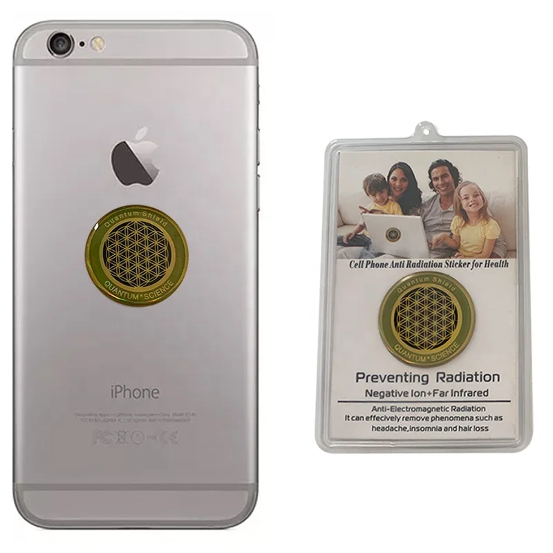 2500cc negative ions ,EMF, EMR Silicone rubber anti radiation sticker /patch/chip with waterproof  for phone and computer