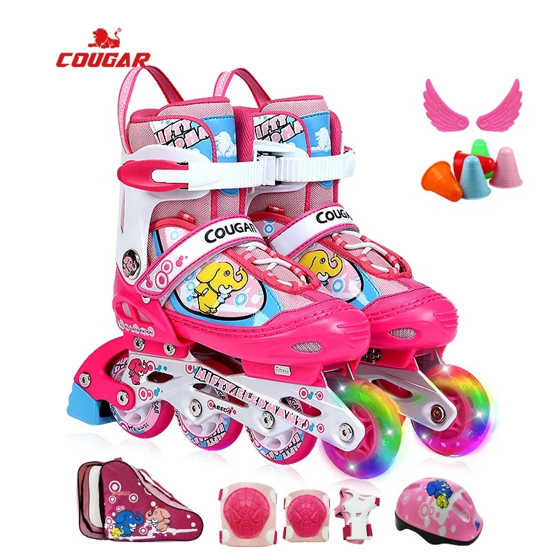 Wholesale Comfortable Children Skating Shoes 4 Wheel Roller Skates