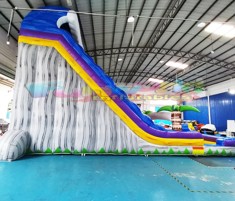 Kids entertainment bouncer bouncy castle waterslide juex gonflables commercial inflatable tropical water slide