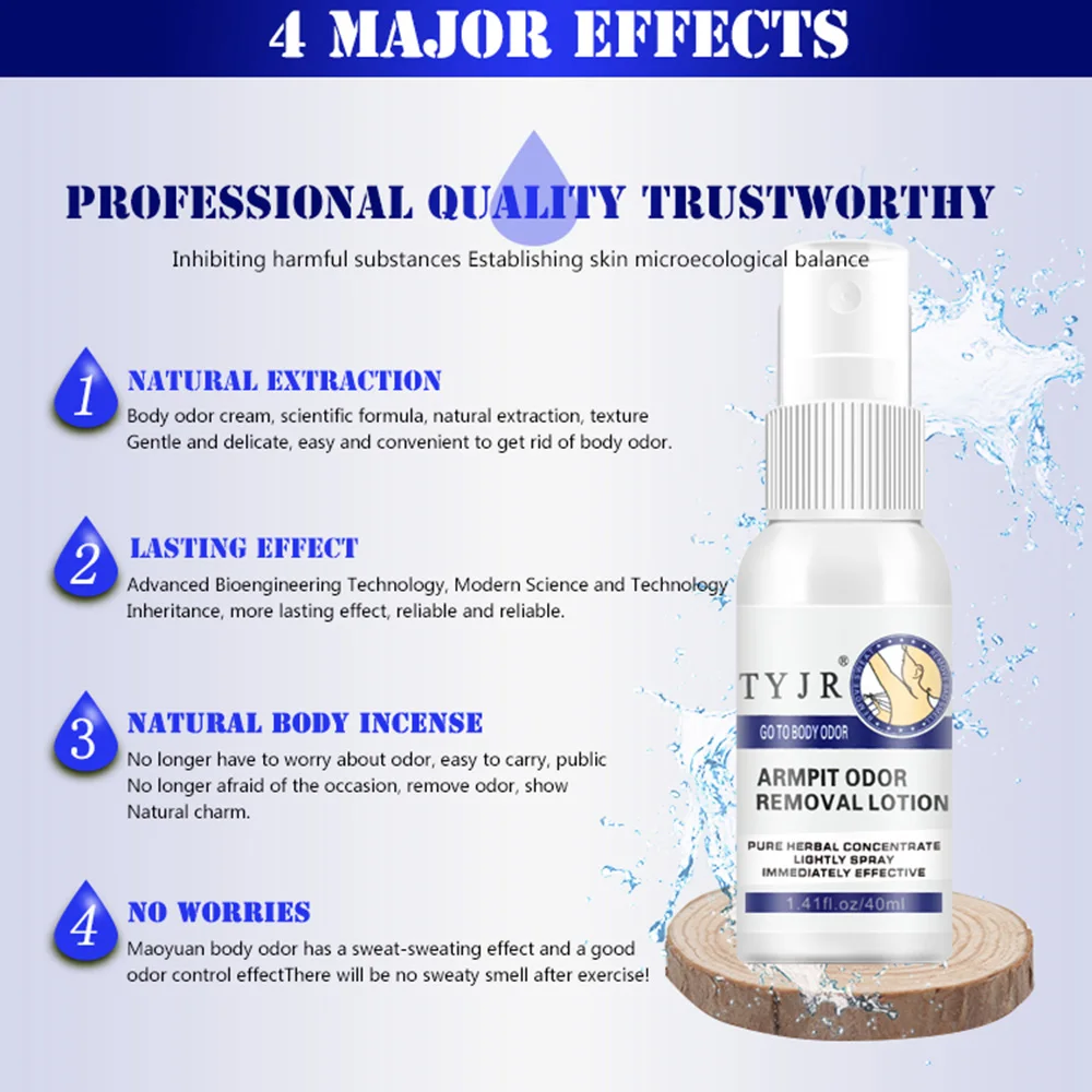 TYJR Herbs Women Man Spray Deodorant liquid Antiperspirant Stick Alum Deodorant Underarm Sweat Odor Clean Deodorants Spray