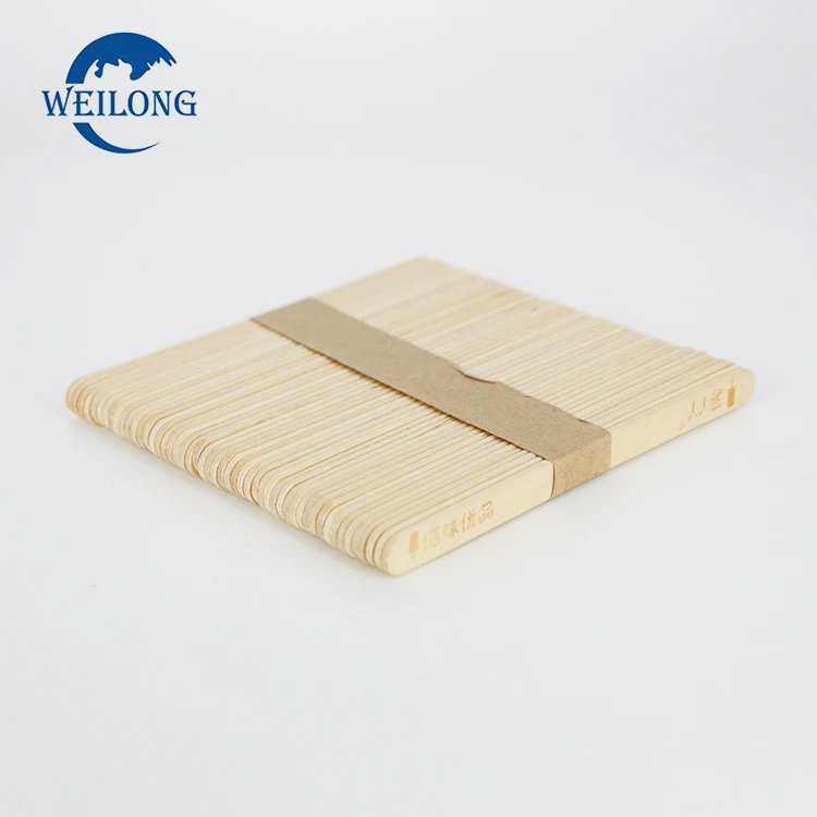 Birch wood popsicle stick ice cream sticks disposable stick ice lolly popsicle spoon