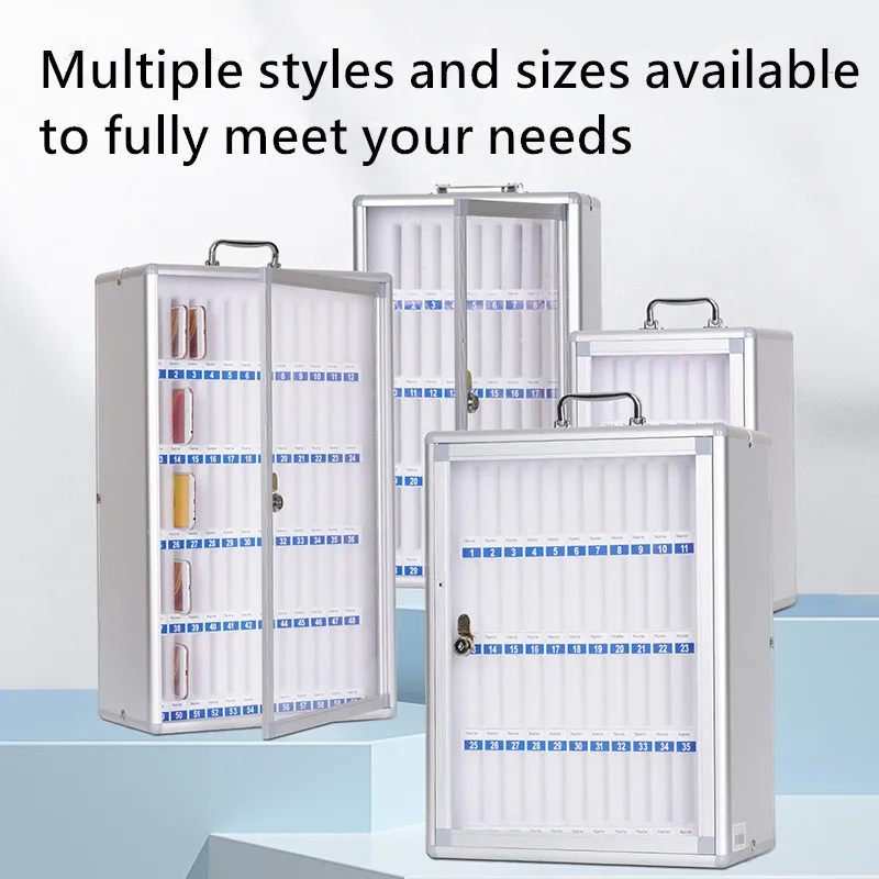 Glosen Customized 60 Slots Aluminum Cell Phone Storage box Cabinet for Classroom Office phone locker