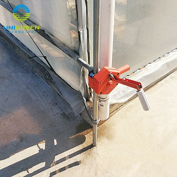 10 Years Lifespan Multi-span Agricultural Used Greenhouse Aluminum Base With 200 Micron Plastic Film Greenhouse