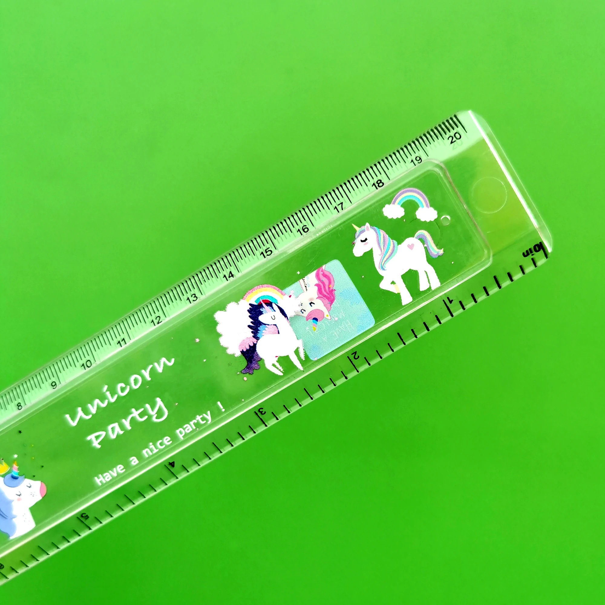 new latest popular 20cm Liquid Filled Acrylic Ruler With Glitter Sequin Inside