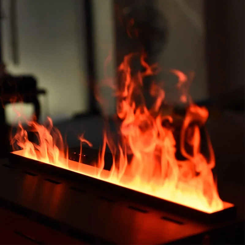 Customized Different Size Stainless Steel Material Wall Mounted 3d Water Steam Fireplace Insert