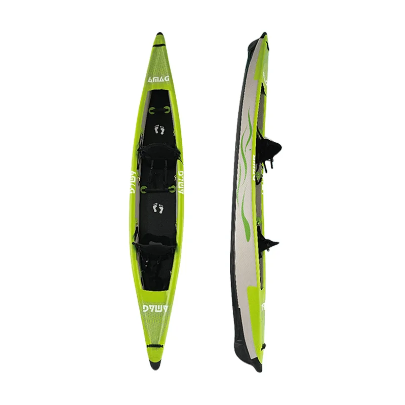New design OEM 14 Cheep peddle inflatable kayak kayaks and canoes rowing pvc boats for fishing With Repair Kit