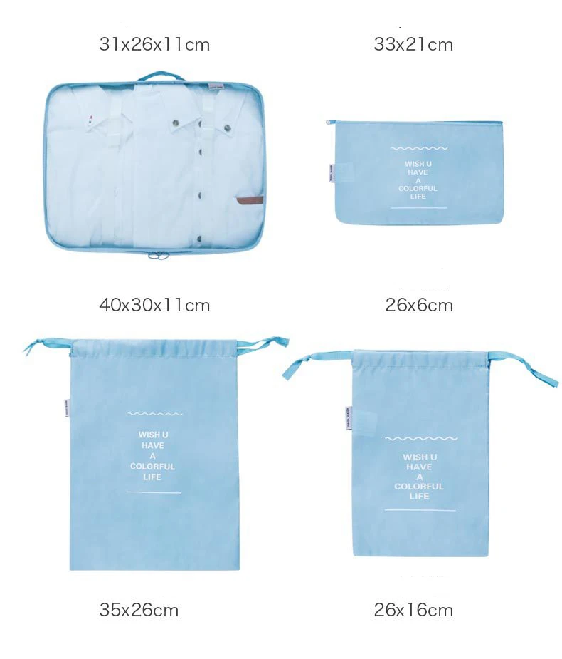 Индивидуальный легкий компрессионный упаковочный Набор кубиков для путешествий 8 шт. органайзер для багажа для чемоданов