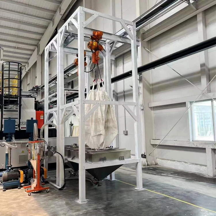 jumbo bag unloading machine injection molding extruder machine Big Bag Unloader Discharging Equipment