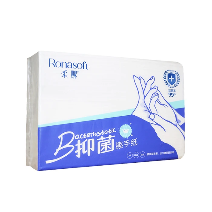 Virgin Wood Pulp Custom Logo hand towel tissue paper bath paper for kitchen 20packs