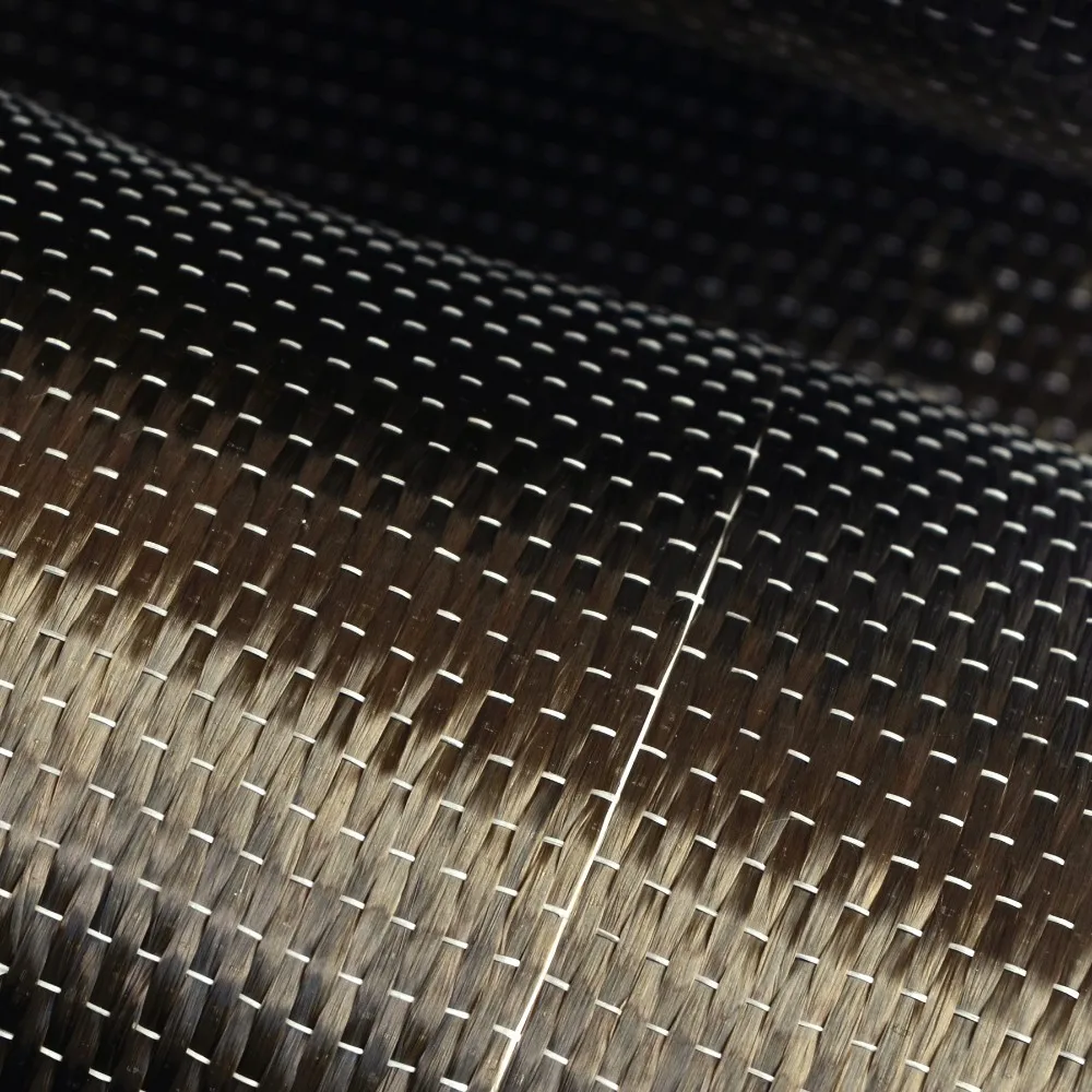 New high-quality carbon fiber reinforced concrete mesh 12k 400gms unidirectional black carbon fiber fabric