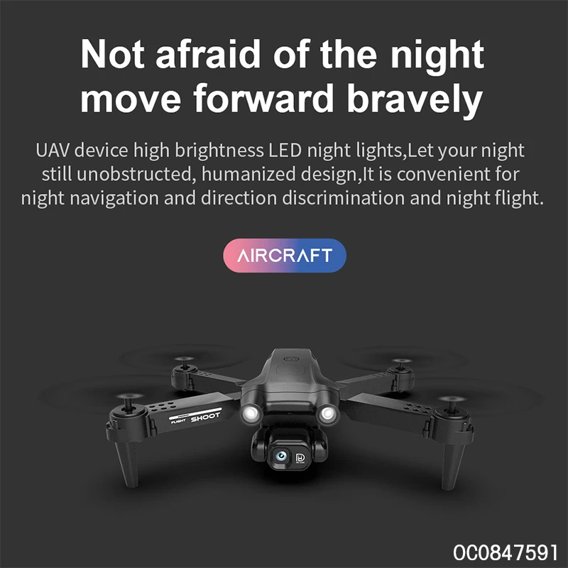 2.4 ghz 360 degree stunt dual camera fold drone kit with remote control