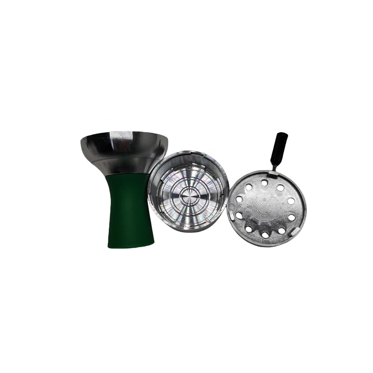 Wholesale set fancy hookah Shisha  new design novel silicone hookah  bowl metal bowl with holder silicon rubber bowl