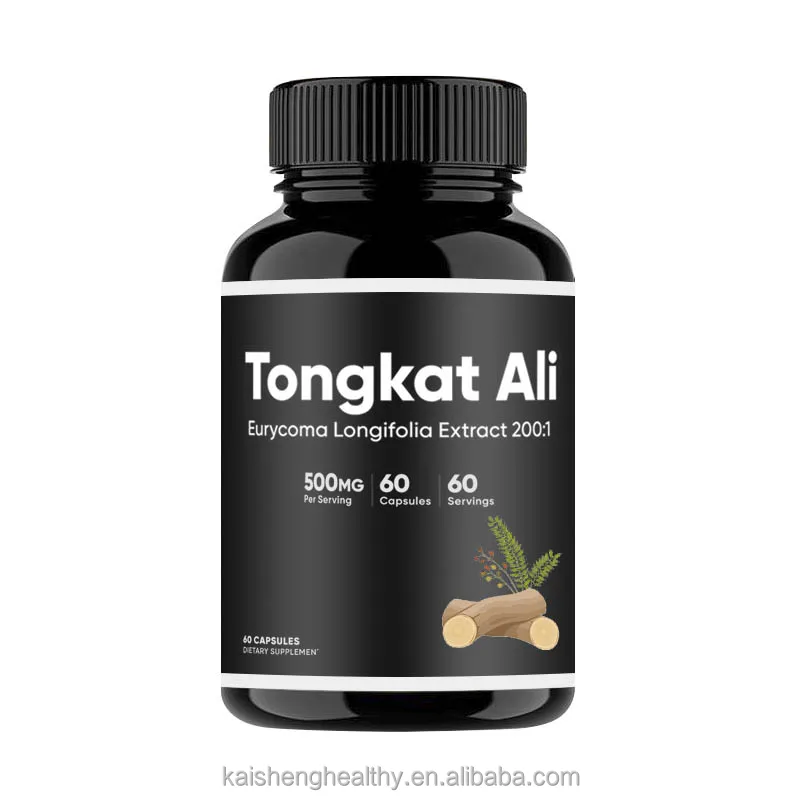 Kaisheng Herbal Supplements OEM Private Label Organic Longjack Tongkat Ali Extract Capsules Tongkat Ali Capsules