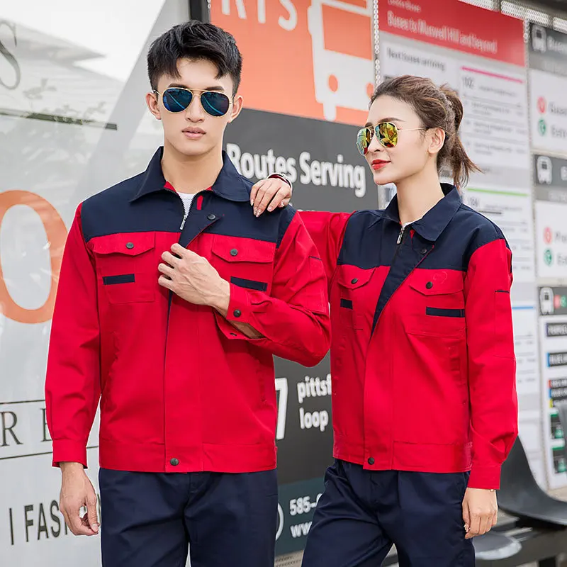 Factory Sales Long Sleeves Safety Uniform Professional Overall Work Suit Work Clothes Men