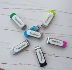 customized domeable Twister swivel rotate USB flash pen thumb drive with domed label for promotions gifts giveaways marketing