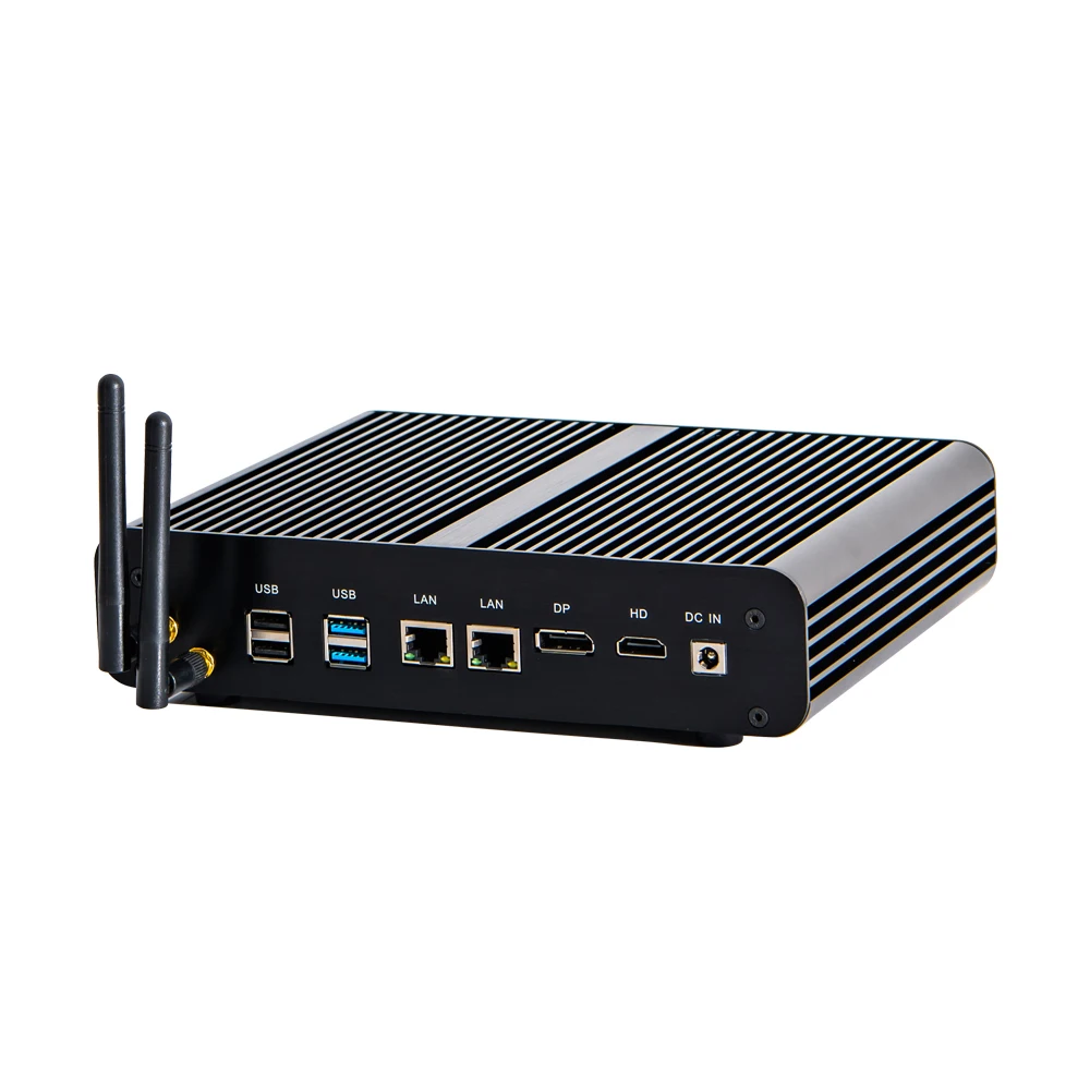  Игровой ПК Nuc без вентилятора мини-компьютер Core i7 8565U/7560U i5 8250U/7260U 2 * DDR4 M.2 + Msata 5 'SATA 4K HTPC Nettop