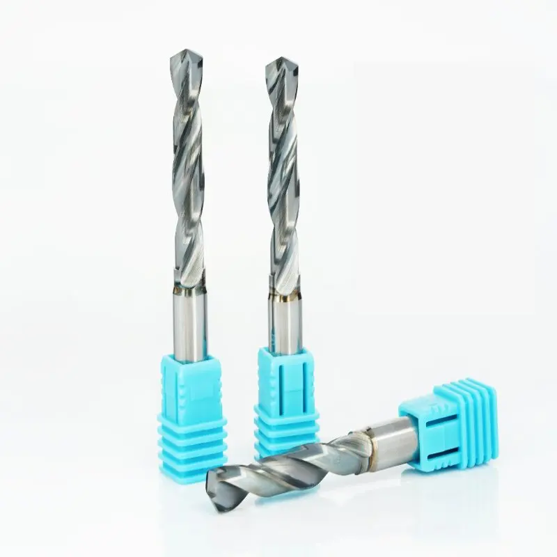 Solid Carbide Drill Bit Tungsten Steel Drill Fixed Handle Shank Metal Precise Drill Twists Tool