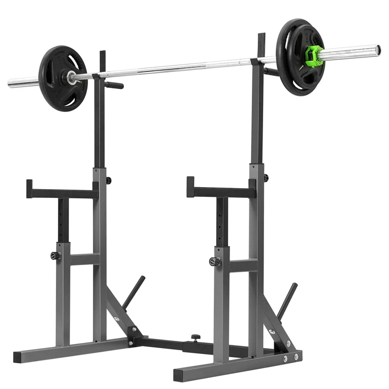 
FlagWorld 550LBS Adjustable Squat Rack Multi Function Barbell Rack Home Gym Fitness Weight Lifting Bench Press Dip Station 