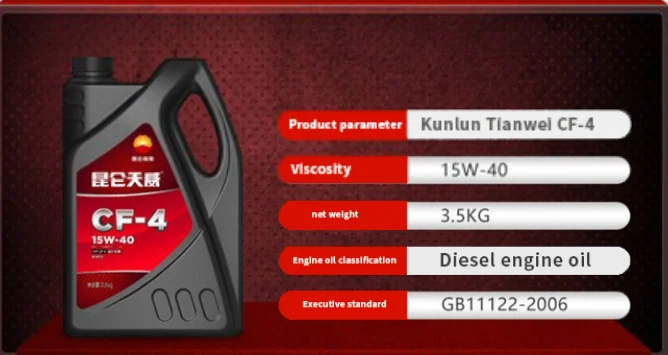 Kunlun смазочного масла Tianwei CF-4 дизельное моторное масло автомобиль 15W-40 обслуживание натуральная