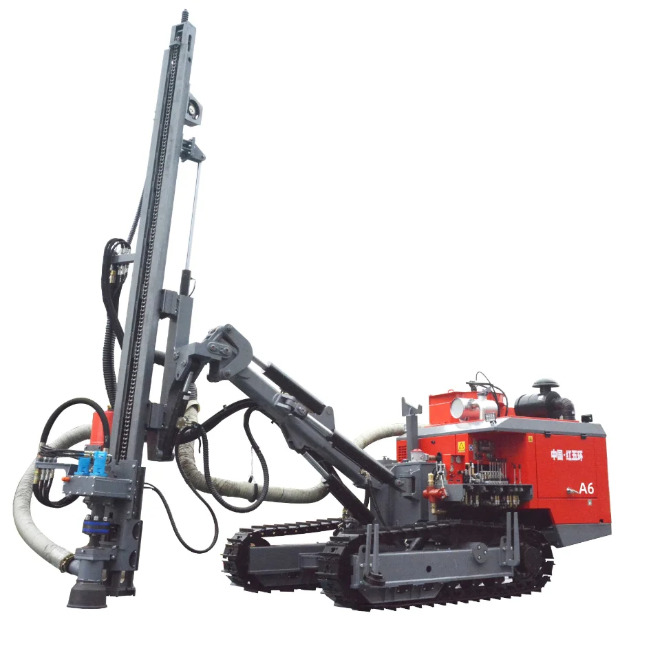 Mining 25m depth 80-100mm small DTH borehole drilling rig price rock drilling machine