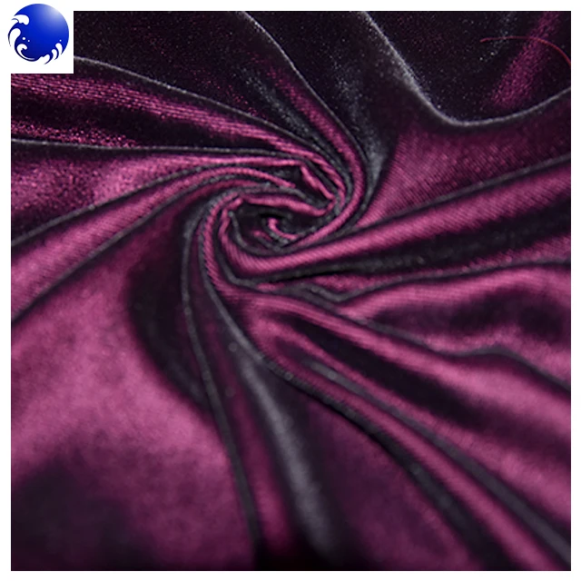 good quality  two tone  woven micro velvet 9000 velvet fabric latest for lady dressing