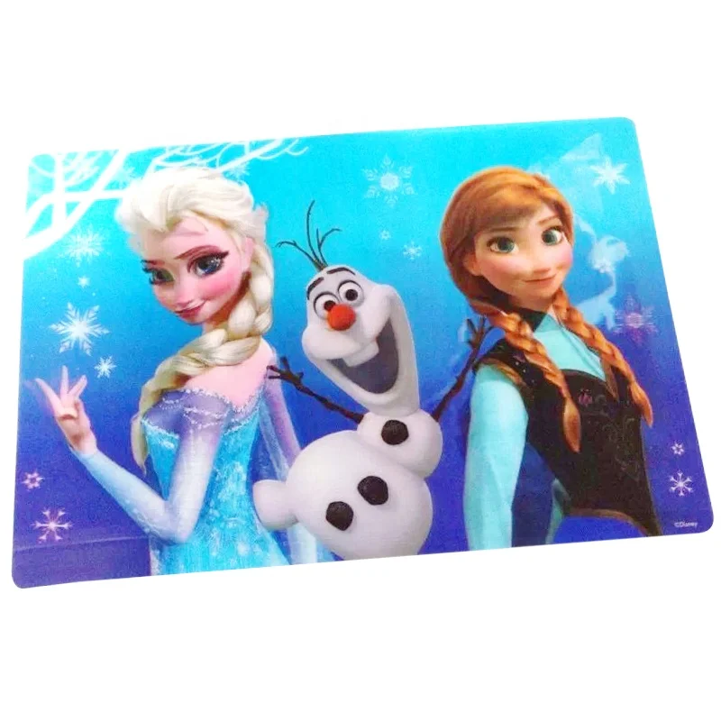 Custom Clear Plastic 3D Lenticular table 3D Placemats