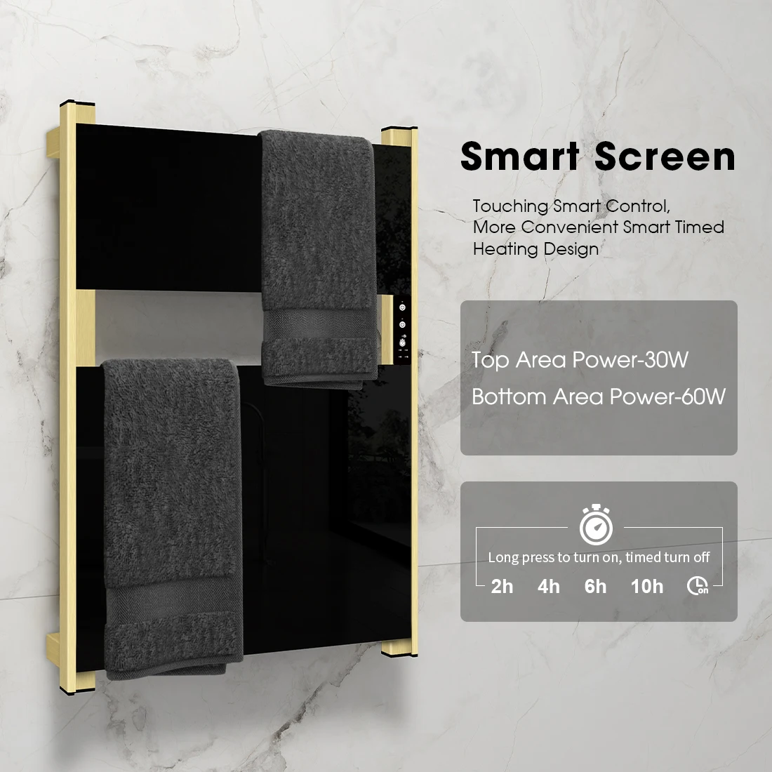 New design electric hot wall mounted towel warmer dryer rack rail