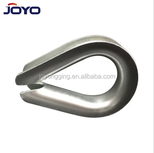 DIN6899B Hot dip Galvanized standard European type wire rope thimble