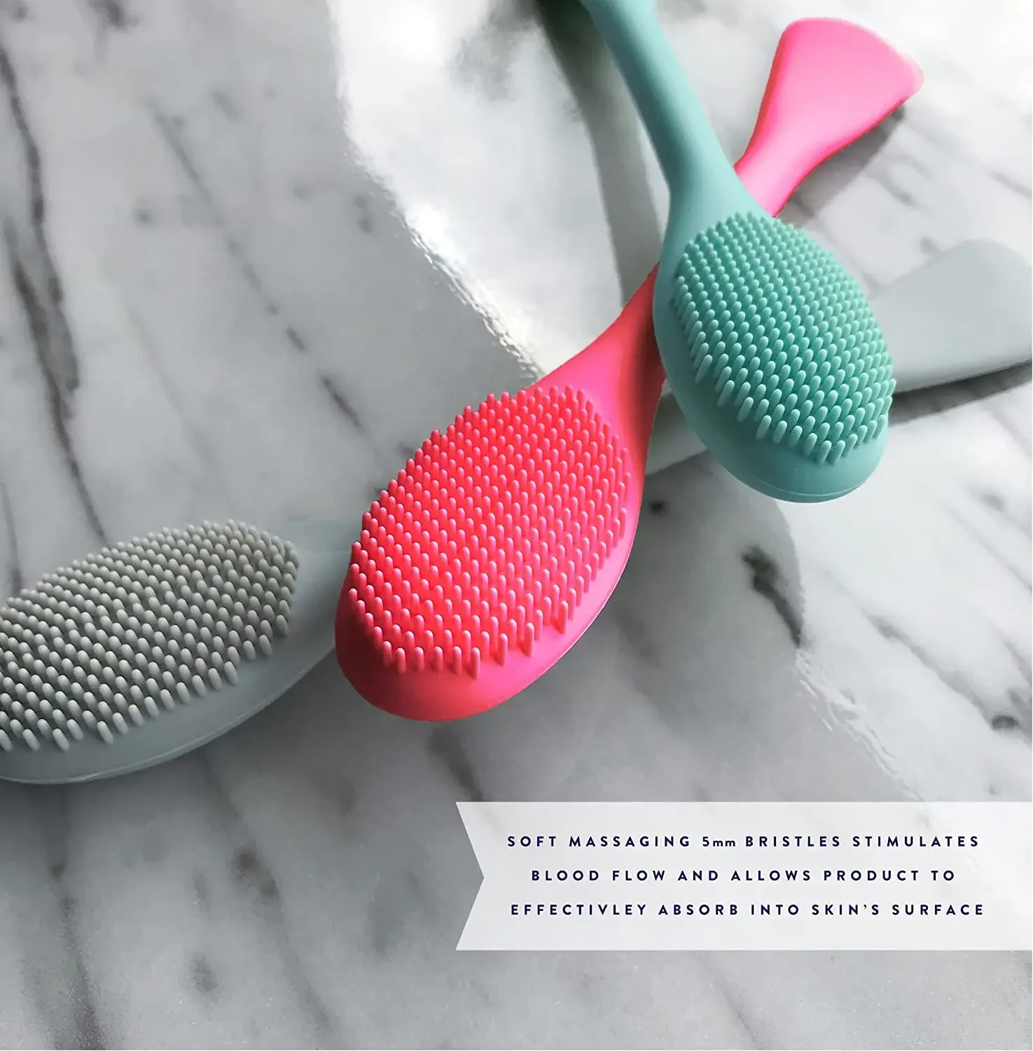 2024 Factory Hot selling Custom Silicone Facial Brush Lip Nose Cleaning Scrubber Scrub Masking Applicator