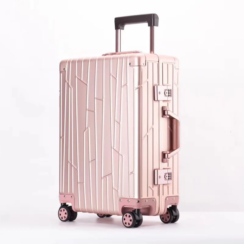 YX13002 Customization High Quality Aluminum Alloy Suitcase Travel Trolley Luggage Suitcases aluminum luggage suitcase