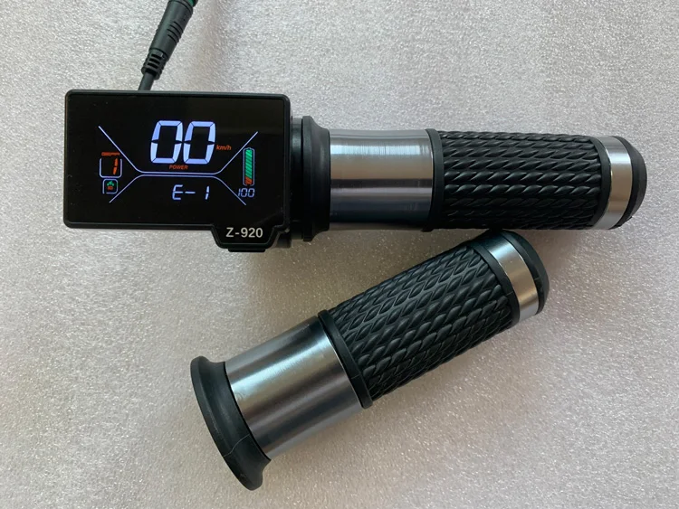 Electric Bicycle Hand Throttle electric scooter Grip throttle with display for e bike kits