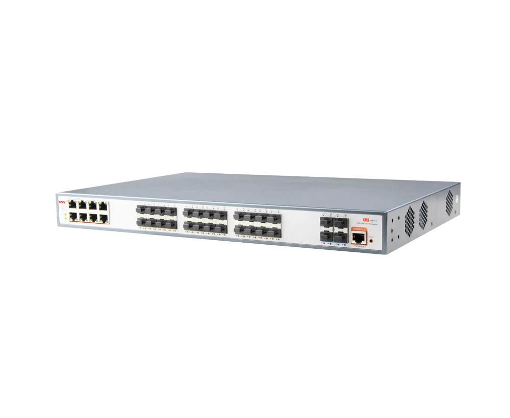 Производитель сетевых коммутаторов Shenzhen poe 10G управляемый волоконно-оптический коммутатор Uplink witch 24 sfp и 8