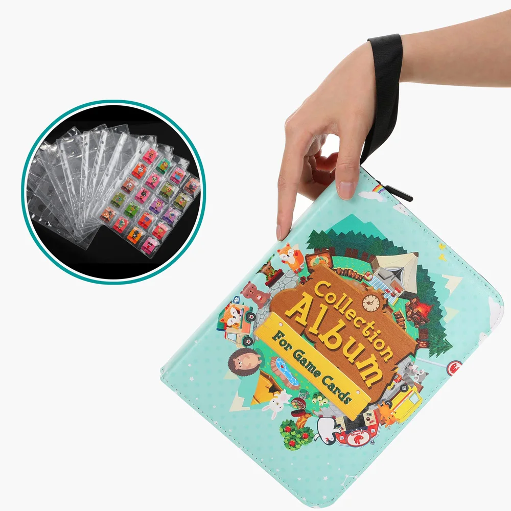 wholesale custom 300 400 500 pocket slots small photo anime NFC tag SD memory wild game animal crossing mini amiibo card holder