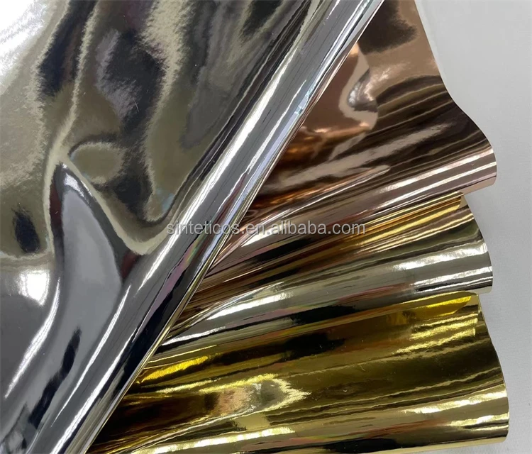 #8A334, PVC Synthetic Patent Leather for Shoes Bags, Stretch Backing (PVC Para Bolsos  Para Bolsos)