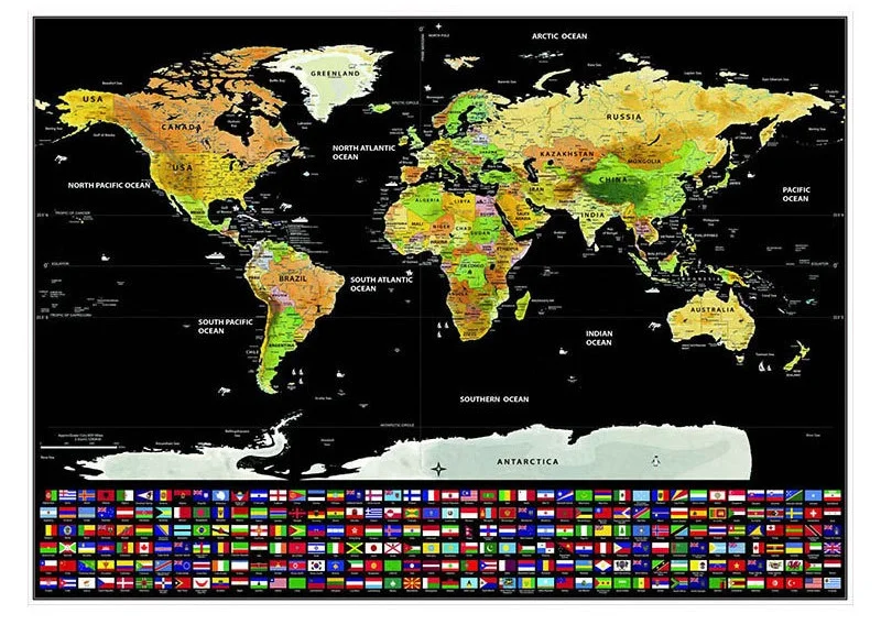 factory custom small size gold color scratch off world map poster gold scratch world map