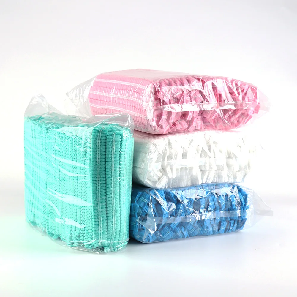 Nonwoven disposable mob medical hair bouffant cap