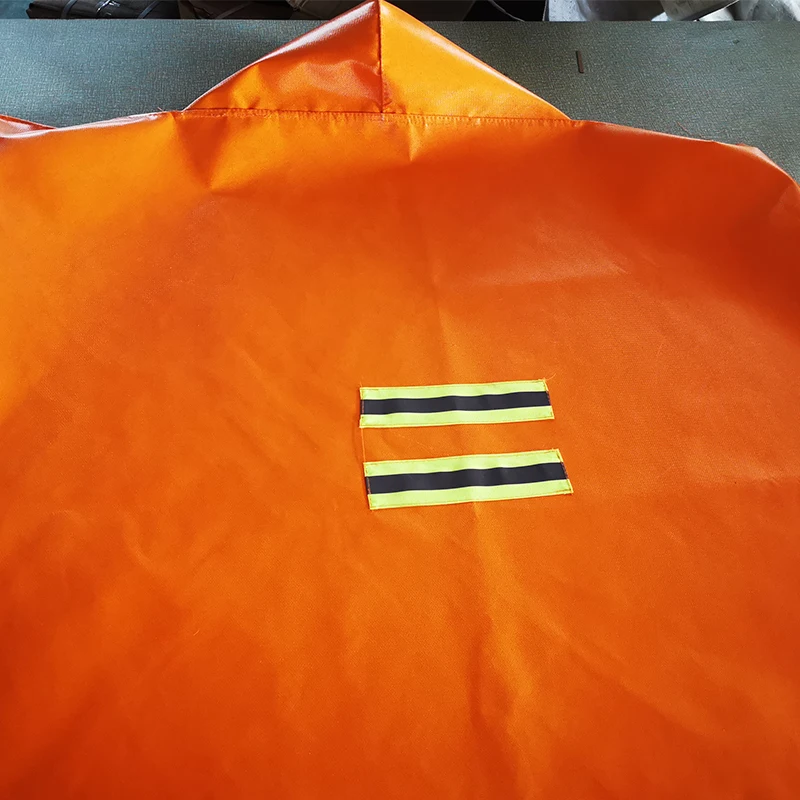 Домашняя пожарная изоляция аварийная безопасность носимые одеяла огнеупорная защита плащ со светоотражающей полосой