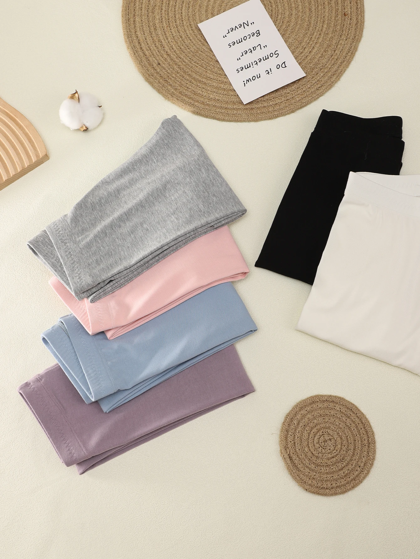 Modal Leggings For Kids Spring And Fall Women Wear High-Waisted Slim-Fit Nine-Point Stretch Tight Leg Pants